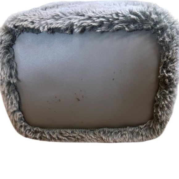 Kate Spade Marti Faux Fur Small Bucket Bag  in Grey Cat - Picture 8 of 13